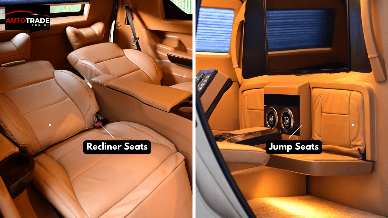 Recliner Seats and Jump Seats in Innova Interior 