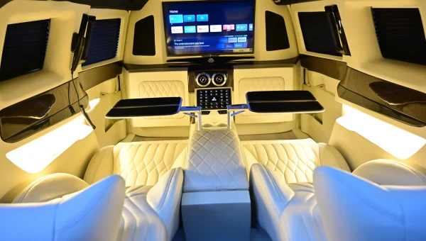 Kia Carnival modification with luxury interiors, lounge seating, and premium upgrades by Autotrade Design in India